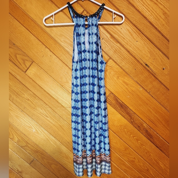 PerSeption Concept small blue and white sleeveless dress - Picture 5 of 9